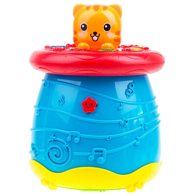

Малибу игрушки (Mali-игрушки) Развивающие игрушки Fun барабан ролл барабан ударил музыкальных инструментов детские игрушки T3002