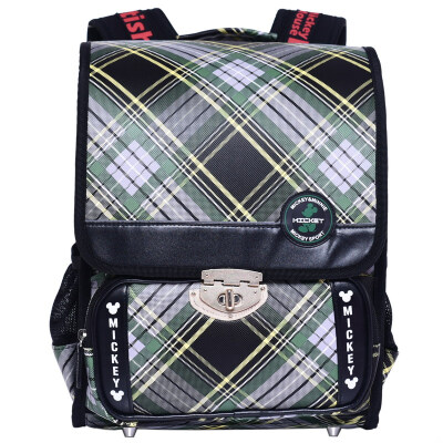 

Disney student bag school bag British style children bag bag backpack men&women 1-3 grade school bag DB96099-E green