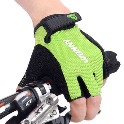 

Snail WONNY zx-049 summer riding gloves semi-breathable mountain bike gloves damping dynamic cycling gloves non-slip green L