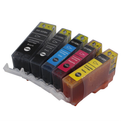 

5PCS Картридж PGI-525 для Canon Pixma MG5250 Black / Cyan / Magenta / Yellow