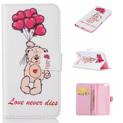 

Balloon and bear Design PU Leather Flip Cover Wallet Card Holder Case for IPHONE 6/6S