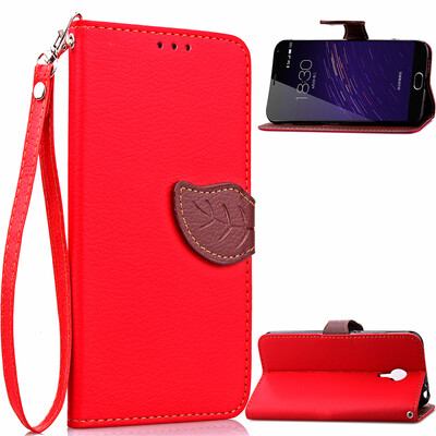 

Red Design PU Leather Flip Cover Wallet Card Holder Case for MEIZU Note 2