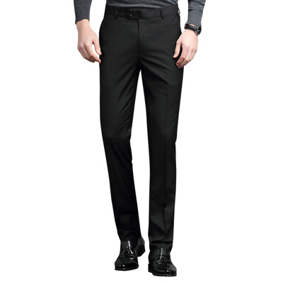 

Red beans Hodo men business casual simple rhino pleat suits men trousers B5 possession of green 33