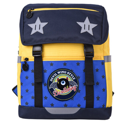 

Little Devil (DEVILWING) boys and girls children bag 4-8 year old kindergarten class second grade primary school students backpack travel package package blue DW034