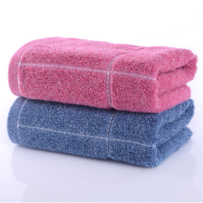 

【Jingdong Supermarket】 Yaguang towel home textile cotton yarn-dyed AB yarn weak twist Shengdian Mianjin two pieces of water-filled soft red / blue 95g / Article 34x75cm