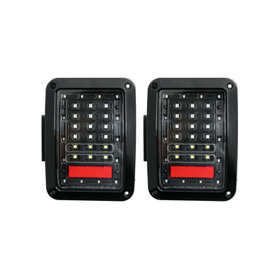 

LED Tail Lights Brake Reverse Light Rear Back Up Lights Daytime Running Lamps for Jeep Wrangler 2007-2017
