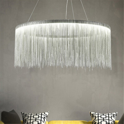 

Baycheer HL487603 Metal 24W Tiered Round Chains Waterfall Chandeliers Ceiling LampB