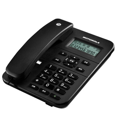 

Motorola (Motorola) CT202C Веревка фиксированной телефонной линии Caller ID без батареи домашний офис бизнес без помощи рук в европейском стиле моды проводной стационарный (красный)