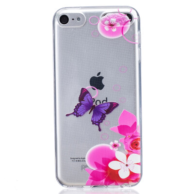 

Pink Butterfly Pattern Soft Thin TPU Rubber Silicone Gel Case Cover for iPod Touch 5