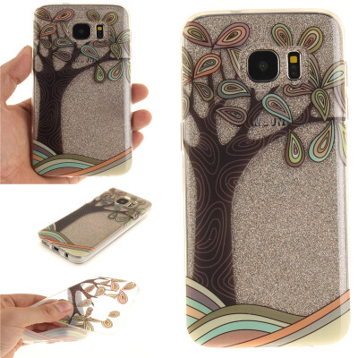 

Hand painted trees Pattern Soft Thin TPU Rubber Silicone Gel Case Cover for SAMSUNG GALAXY S7 Edge