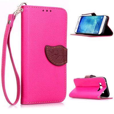 

Pink Design PU Leather Flip Cover Wallet Card Holder Case for Samsung Galaxy A8A8000