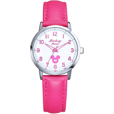 

Disney children's watches girls primary and secondary students quartz watch girls luminous pointer watch fashion mickey female watch MK-13001P2