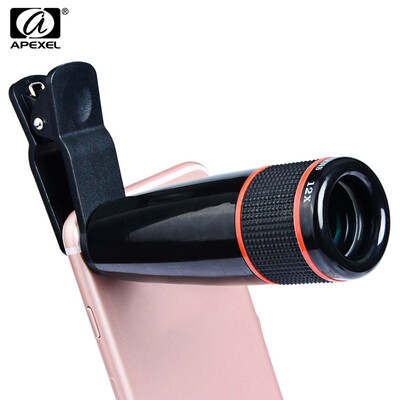 

APEXEL APL - 12XSJ 12X Telephoto Zoom Lens Shutterbug Necessary for iPhone Samsung Xiaomi ZTE Notebook PC