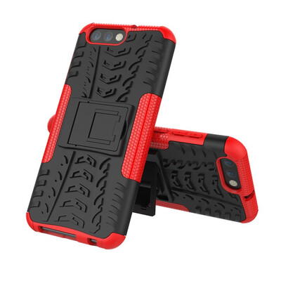 

Fivice Asus Zenfone 4 55 inch ZE554KL Case TPU anti-fall tire pattern back clip bracket phone case