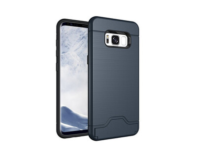 

Fivice Samsung S8 Case TPU all-inclusive anti-drop brushed card with bracket mobile phone case