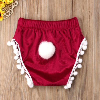 

USA Baby Infant Girl Velvet Rabbit Tail Bloomer Shorts Pants Bottoms Underwear