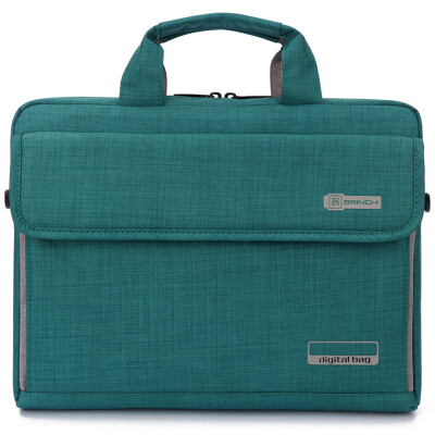 

British BRINCH computer bag 133 inch Apple Lenovo Dell portable shoulder notebook computer bag BW-216 green