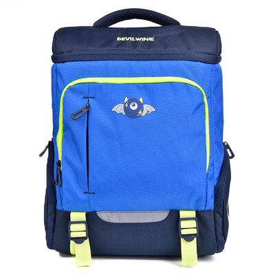 

Little Devil (DEVILWING) male and female primary school students over 7 years old senior backpack travel package package blue DW055