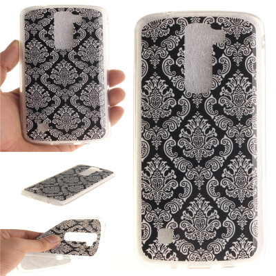 

Totem flowers Pattern Soft Thin TPU Rubber Silicone Gel Case Cover for LG K7