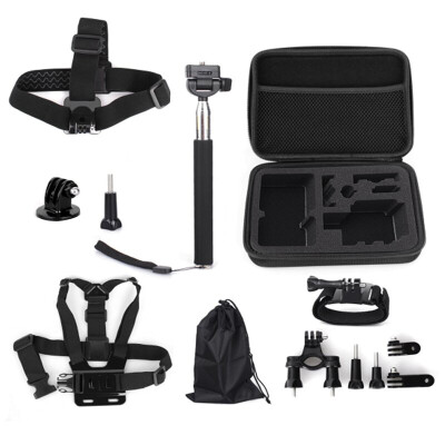 

KYOTSU King wins Gopro hero6 / 5/4/3 + ants camera accessories package storage package chest strap headband handbag selfie stick buoyancy stick set