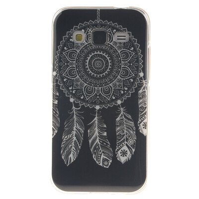 

Black wind chimes Pattern Soft Thin TPU Rubber Silicone Gel Case Cover for SAMSUNG GALAXY CORE Prime G360