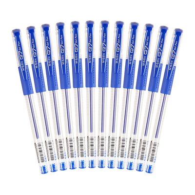 

G Q7 05mm Bullet Gel Pen Blue 12 pcsBox