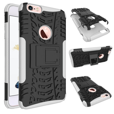 

Fivice iPhone 6 Plus 6S Plus Case TPU anti-fall tire pattern back clip bracket phone case