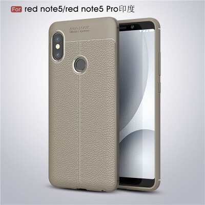 

Fivice Xiaomi Redmi note 5 pro case Luxury leather TPU silicone anti-fall soft shell phone case