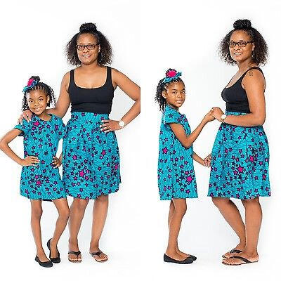 

Family Outfits Clothes Mother Daughter Kid Matching Dress Womens Girls Party