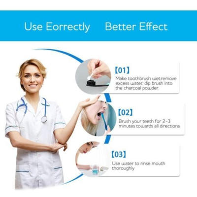 

New Teeth Whitening Organic Coconut Shell Powder Carbon Coco Activated Charcoal