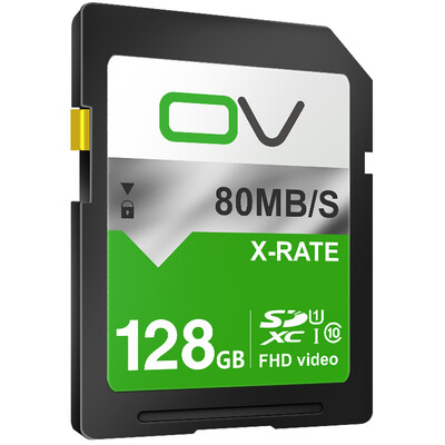 

OV SD карта 128G 80MB / s карта памяти класс10 высокоскоростное хранилище SDXC SLR цифровая камера автомобиль флеш-память карта