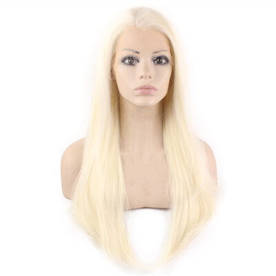 

Long Straight light Blonde Natural Lace Front Wig