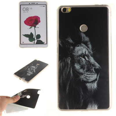 

Black lion Pattern Soft Thin TPU Rubber Silicone Gel Case Cover for XIAOMI Mi Max