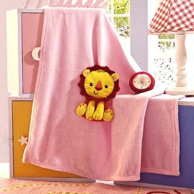 

Fisher-Price детский мультфильм фланелевые одеяла ребенка одеяло полотенце суб-80 * 80 см розовый
