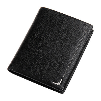 

Goldlion Goldlion new men&39s leather wallet business simple money wallet multi-card bit holder vertical black B715010-311