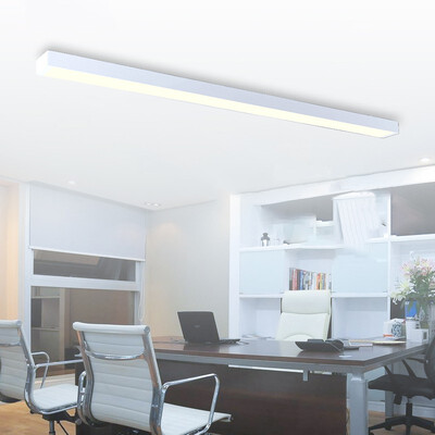 

Bacheer HL481537 120CM Modern Linear Fixture White Finish Led Linear Flush Mount Light