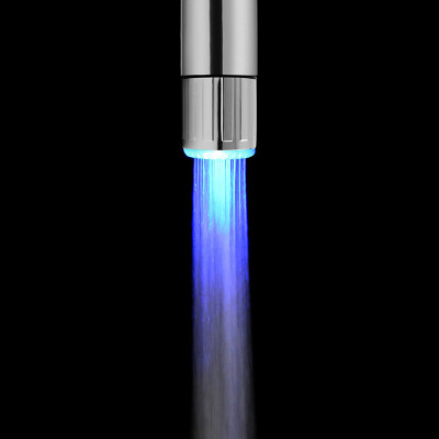 

LED Water Faucet Automatic Temperature Sensitive RGB Color Change Glowing Stream Lights for Kitchen Bathroom