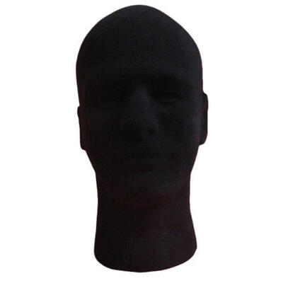 

Male Styrofoam Mannequin Wig Glasses Hat Display Stand Popular Foam Head Model