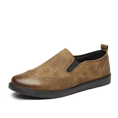 

Mens Slip-On leather shoes British casual shoes