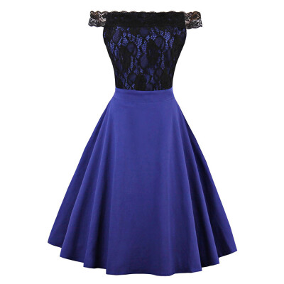 

Vintage Off The Shoulder Fit&Flare Dress