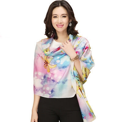 

Shanghai stock STORY Of SHANGHAI Hawthorn moonlight wool scarf ladies autumn&winter warm big shawl
