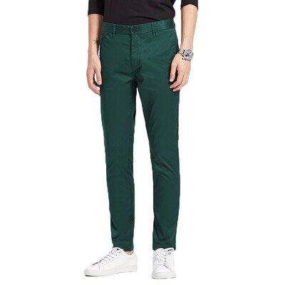 

Meters Bonwe Men's Casual Pants New Men's Casual Woven Trousers Basic Washing Pants 602495 Deep Dark Green 170 / 74A