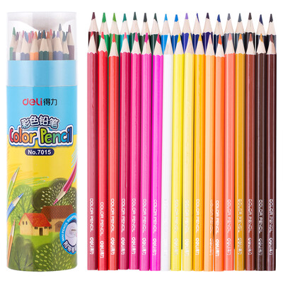 

Deli logs 36 color triangle pen oil color lead color pencils secret garden color pen barrels 6553