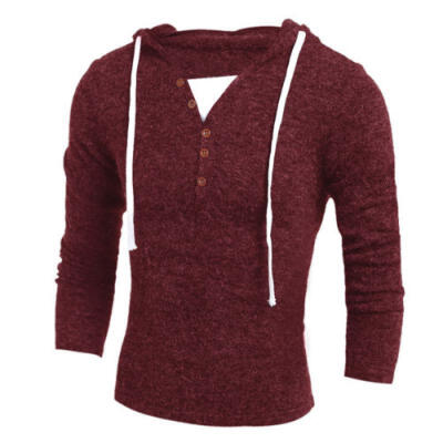 

New Mens Slim Hoodie Warm Hooded Sweatshirt Coat Jacket Outwear Sweater