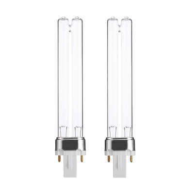 

2PCS 9W G23 Base Aquarium Fish Tank UV Sterilizer Purifier Bulbs Germicidal Ultraviolet Replacement Light Bulbs