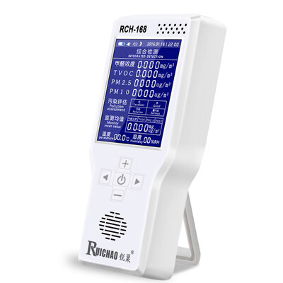 

Jingdong supermarket] Rui nest test formaldehyde detection equipment ten haze PM2.5 air detection equipment box home dry and humidity temperature tester (enhanced version