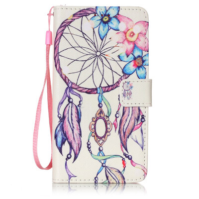 

Flower Bell Design PU Leather Flip Cover Wallet Card Holder Case for SAMSUNG S6EDGE