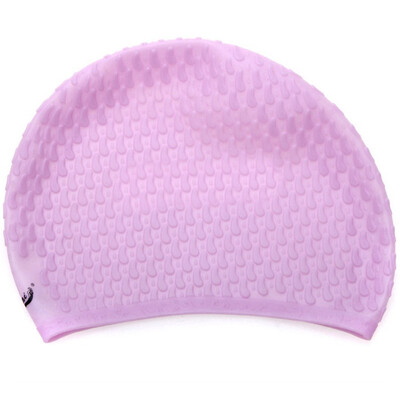 

Lady of the sea cap cap для взрослых взрослые мягкие и удобные силиконовые капли воды плавательная крышка светло-розовая