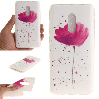 

Purple orchid Pattern Soft Thin TPU Rubber Silicone Gel Case Cover for Xiaomi Redmi Note 4X