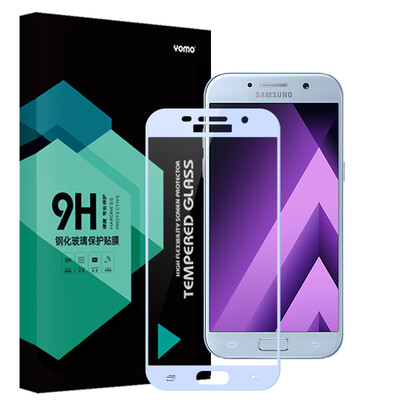 

YOMO Samsung Galaxy A3 2017 закаленный фильм фильм фильм защитная пленка полноэкранный охват взрывозащищенная стеклянная пленка полное покрытие синий